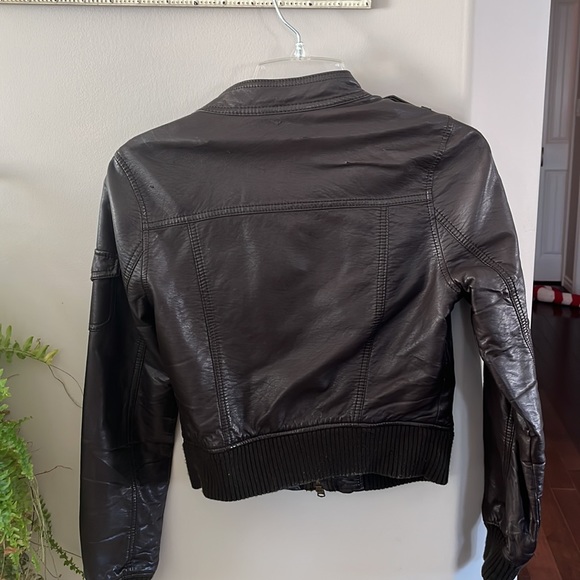 Abercrombie brown pleather jacket - Picture 3 of 4